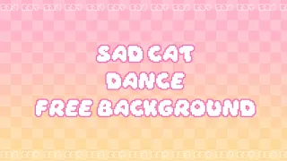 Sad cat dance // meme background (free)