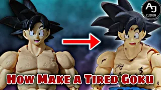 how make a tired Goku / como hacer a Goku cansado sh figuarts custom figure aj custom ajcustoms