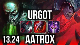 URGOT vs AATROX (TOP) | Rank 5 Urgot, 600+ games, 7/2/5, Dominating | NA Challenger | 13.24