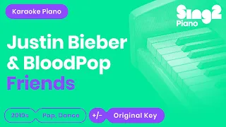 Justin Bieber, BloodPop - Friends (Piano Karaoke)