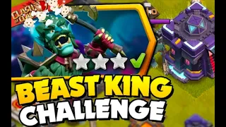 Easily 3 Star the Beast King Challenge (Clash of Clans) New event attack.