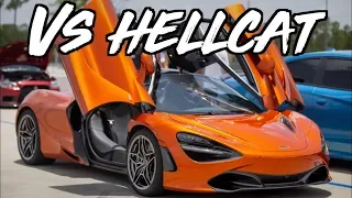 1000HP Hellcat Battles Mclaren 720s! - Huracan - GTR - 2019 ZR1