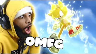 THIS IS COOL AS F@%& | Super Sonic Vs. Giganto Boss Fight REACTION | Sonic Frontiers