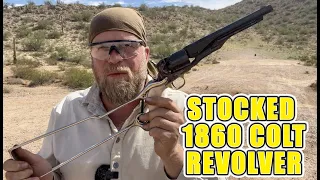 Stocked 1860 Colt Revolver