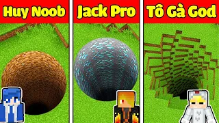 TÔ GÀ THỬ THÁCH 24H XÂY ĐƯỜNG HẦM AN TOÀN SIÊU KHÓ TRONG MINECRAFT*ĐƯỜNG HẦM TỪ NOOB TỚI PRO TỚI GOD