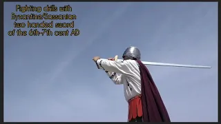 How can you fight with the Byzantine/Sassanian two handed sword?Byzantine Swordsmanship/Reenactment