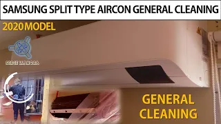 GENERAL CLEANING OF SAMSUNG SPLIT-TYPE AIRCONDITIONER INVERTER (2020 MODEL)