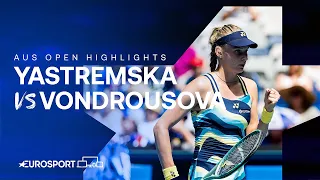 STUNNING WIN! 😮 | Dayana Yastremska v Marketa Vondrousova | Australian Open 2024 Highlights 🇦🇺