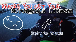 BEFORE YOU GET YOUR MOTORCYCLE LICENSE | BEGINNER TIPS | 2022 ZX6R (636) KRT