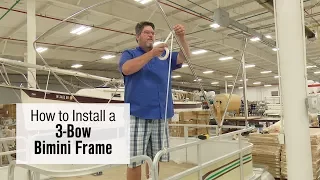 How to Install a 3 Bow Bimini Frame on a Pontoon