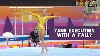 Angelina Melnikova (RUS) - Floor Exercise (Overscored ?) - All-around Final - Russian Cup 2023