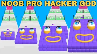 NOOB VS PRO VS HACKER VS GOD  in NumbersBlocks