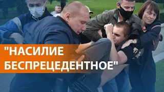 Сотни людей задержаны на протестах в Беларуси