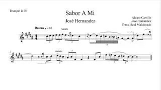 Sabor A Mi: José Hernandez Trumpet Solo Transcription
