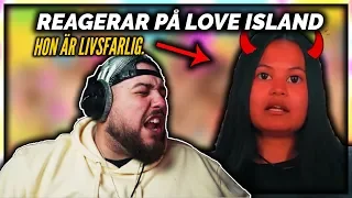 REAGERAR PÅ LOVE ISLAND: JAG ÄR LIVRÄDD FÖR HENNE!! *YIKES*