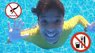 Henrique aprende Regras de Segurança e Bom comportamento para crianças na piscina - Universo Kids
