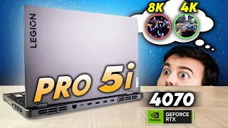 8K Editing 4K Gaming 🤯 !! Lenovo Legion Pro 5i - RTX 4070 🔥