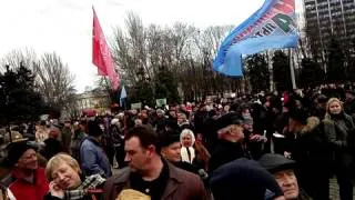 Народное собрание на Куликовом поле, Одесса, 9 марта 2014. Ждем начала