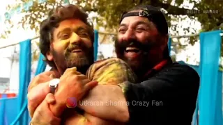 Happy Holi Special Video With Utkarsh Sharma _- _ Sunny Deol _-- Anil Sharma & Gadar 2 Team