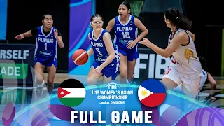 Jordan v Philippines | Full Basketball Game | FIBA U16 Women's Asian Championship 2023 - Division B