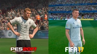 Fifa 17 VS Pro Evolution Soccer 2017 | Comparativa gráfica