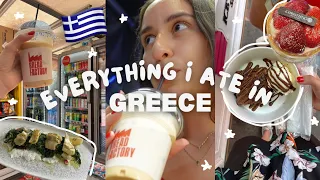 TRAVEL with ME| WHAT I EAT IN A DAY IN ATHENS, GREECE food VLOG