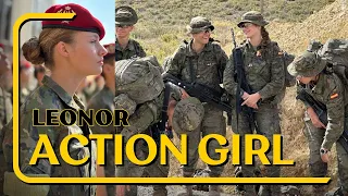 Action girl! Spain's Princess Leonor carries rifle, swims in army kit | training at military academy