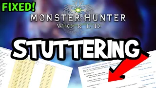Fix Monster Hunter World FPS Drops & Stutters (100% FIX)
