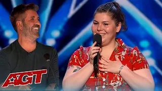 Deaf Comedian Hayden Kristal Turns Sad Story Into HILARIOUS Act on Americas Got Talent | AGT 2022