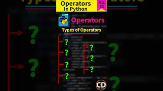 What are Operators in PYTHON? - Python Short Series Ep. 82 #python #programming #coding