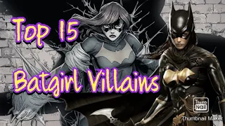 Top 15 Batgirl Villains