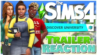 We're about to GET EDUCATED in THE SIMS 4: DISCOVER UNIVERSITY 🎓 Trailer Reaction