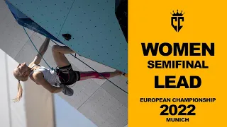 Climbing European Championship 2022 Munich Semis Lead Women