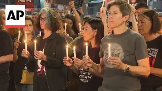 Sirens sound, relatives of hostages light candles as Israel marks Memorial Day