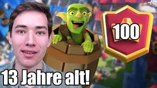 😲13JÄHRIGER IN DEN TOP 100 GLOBAL? | Log Bait Experte | Clash Royale deutsch