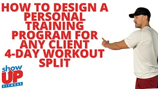 How to Design a Personal Training Program for ANY Client | 4-day workout split | Show Up Fitness