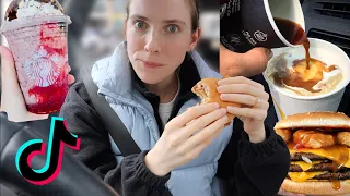 trying all the weird fast food hacks I got sent on tiktok