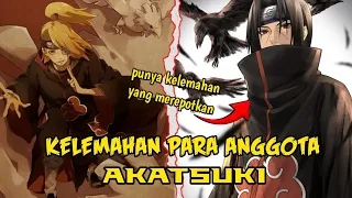 INILAH KELEMAHAN PARA ANGGOTA AKATSUKI ‼️ apa saja kelemahannya ⁉️ #anime #naruto #boruto