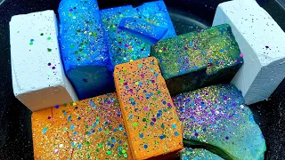 8 blocks plain X DYED GYM CHALK CRUSH | ASMR | Anxiety relief