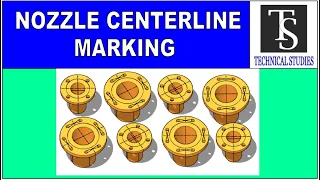 PRESSURE VESSEL, STORAGE TANK- NOZZLE CENTER LINE & LENGTH, MARKING TUTORILA FOR BEGINNERS.