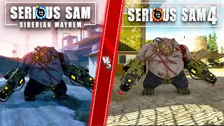 Serious Sam Siberian Mayhem vs Serious Sam 4 | Direct comparison! Attention to Detail & Graphics!