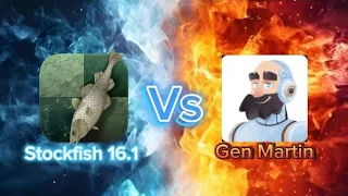Stockfish 16.1 vs Gen Martin. Can Gen Martin beat new bot Stockfish 16.1 ?