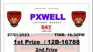 PXWELL LOTTERY DRAW DAY LIVE 16:30 PM 27/01/2023 SINGAPORE LOTTERY PXWELL LIVE TODAY RESULT