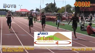 2019 TF - Mt Carmel - 400 (Boys, All Heats)