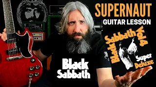 Black Sabbath Supernaut Guitar Lesson - C# Standard Tuning