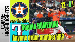 Astros vs Rangers Highlights - Tuck strikes again!!! Kyle Tucker Double Home run