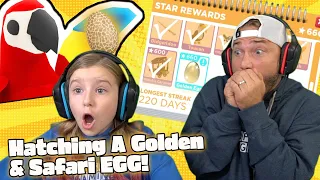 We Hatched A GOLDEN EGG and SAFARI EGG in Roblox Adopt ME!!