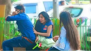 Sitting On Girl Prank #SittingOnGirl #Prank #Sumit #Cool #Allahabad #india