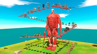 Colossal Titan Deadly Parkour - Animal Revolt Battle Simulator