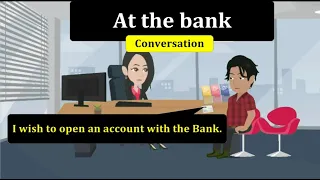 Learn English with Daily Conversation  (Dialogue for opening bank account) English Conversation